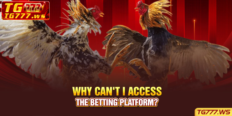 Why can't I access the betting platform?